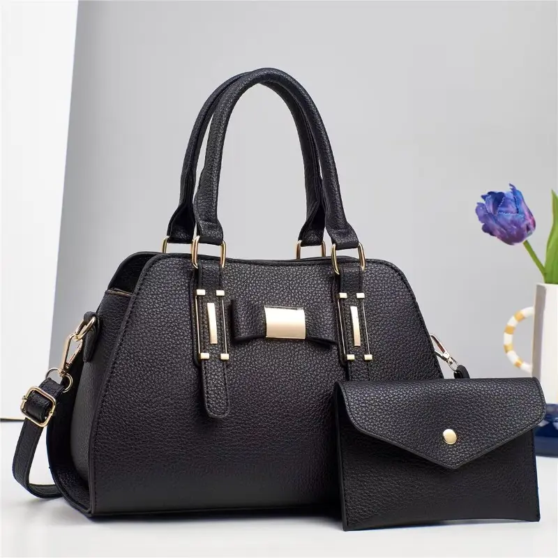Ladies Handbag 2025 Large Capacity Fashion Luxury Designer Classic Ladies Shoulder Bag Brand 2Piece Set Women's Crossbody Bag