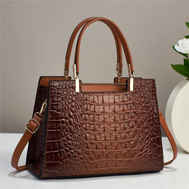 New Fashion Embossed Women's Handbag Large Capacity Versatile Style Women's Bag Work Travel Gift Women's Shoulder Crossbody Bag