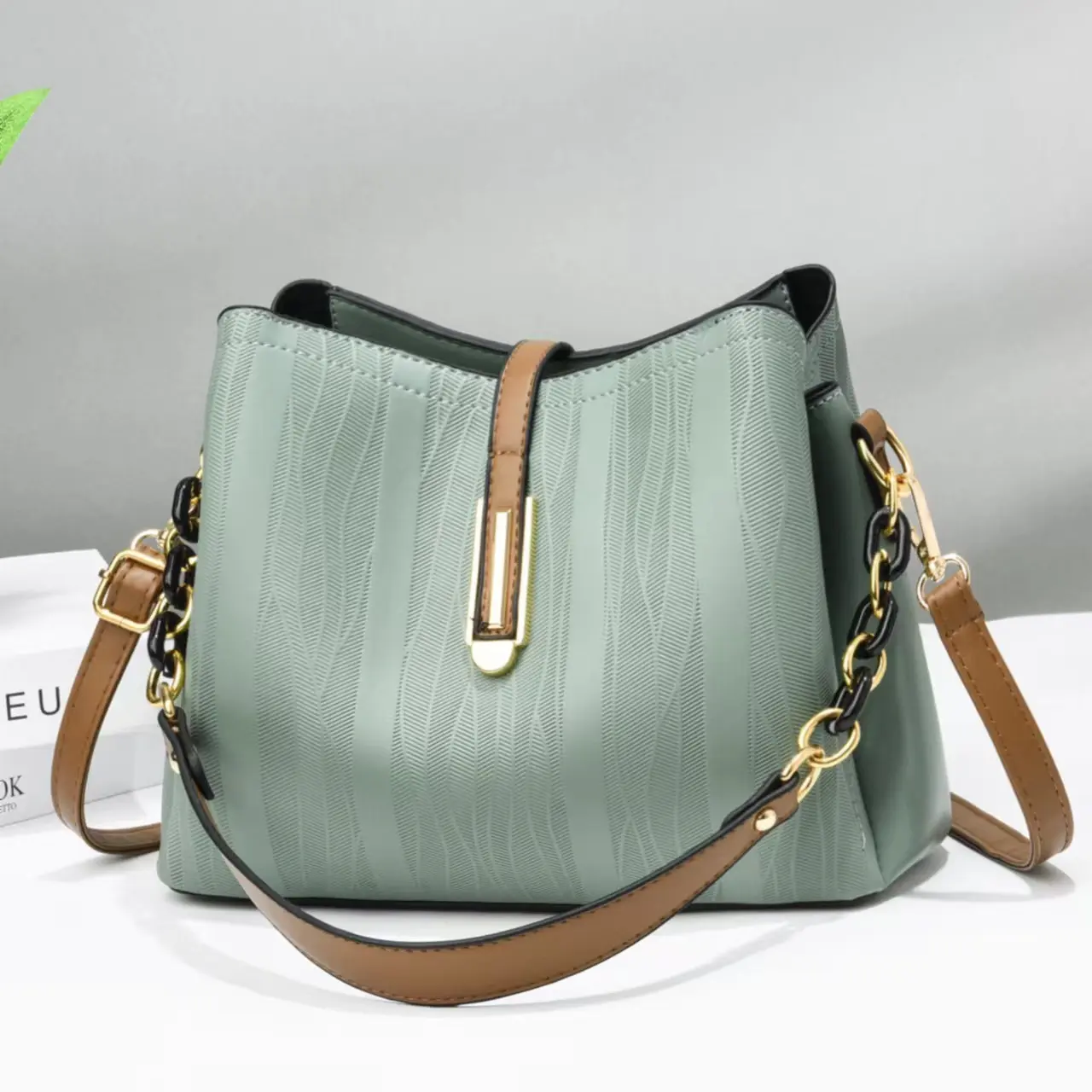 Women Crossbody Bags 2024 New Fashion Design Handbag Zipper Women's Bucket Bag Purse Totes Soft PU Leather Ladies Shoulder Bag