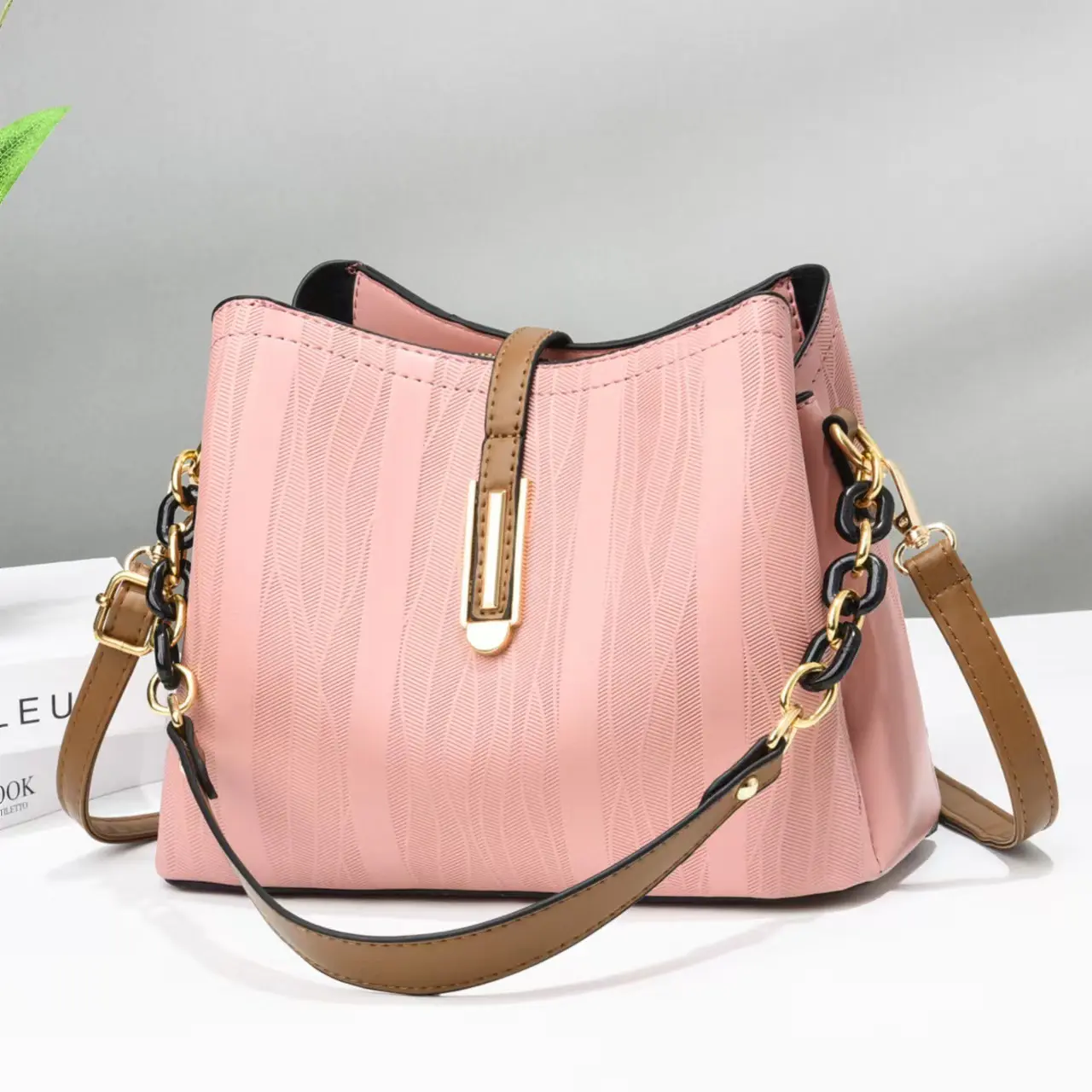 Women Crossbody Bags 2024 New Fashion Design Handbag Zipper Women's Bucket Bag Purse Totes Soft PU Leather Ladies Shoulder Bag