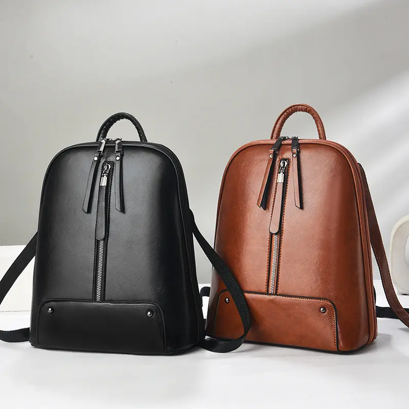 Women Large Capacity Backpack High Quality Pu Leather Vintage Bags for Women School Bags Travel Rucksack Ladies Bookbag Knapsack
