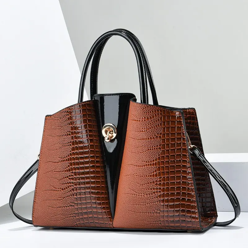 Fashion New Style Luxury Women's Handbag High Quality Female Crossbody Tote Bags Bright Leather Women's Casual Shoulder Bags