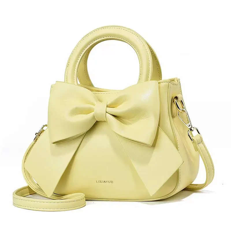 Summer Fashion Big Bow Women'S Handbag New Fashion Shoulder Bag Luxury Brand Women'S Crossbody Bag Commuting Small Square Bag
