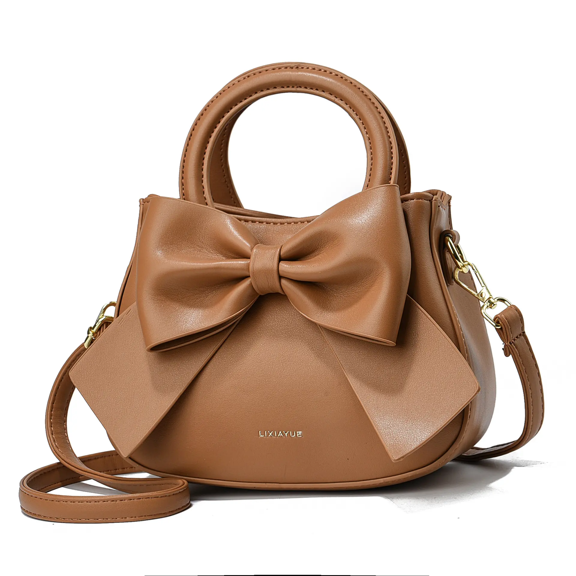 Summer Fashion Big Bow Women'S Handbag New Fashion Shoulder Bag Luxury Brand Women'S Crossbody Bag Commuting Small Square Bag