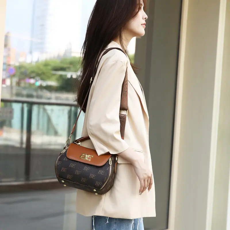 Casual Women Handbag Soft Pu Leather Shoulder Crossbody Bags for Women New Fashion Print Ladies Messenger Tote Bag Sac A Main