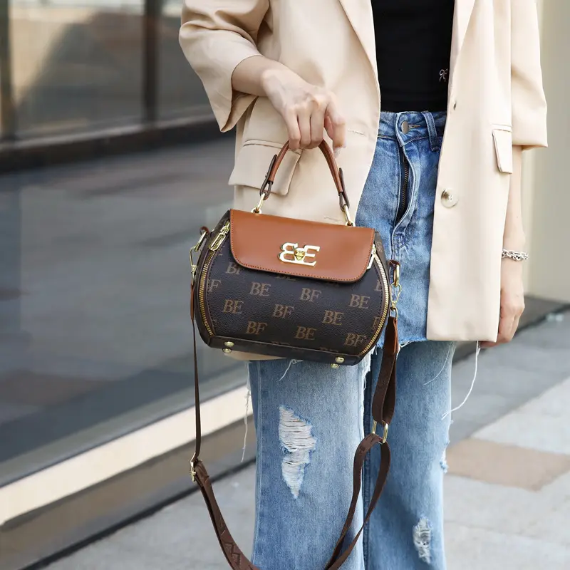 Casual Women Handbag Soft Pu Leather Shoulder Crossbody Bags for Women New Fashion Print Ladies Messenger Tote Bag Sac A Main