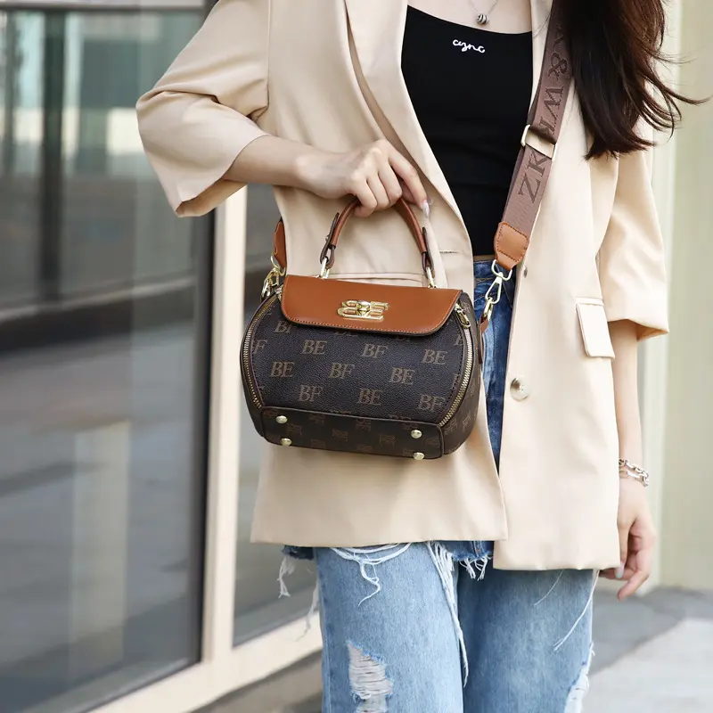 Casual Women Handbag Soft Pu Leather Shoulder Crossbody Bags for Women New Fashion Print Ladies Messenger Tote Bag Sac A Main
