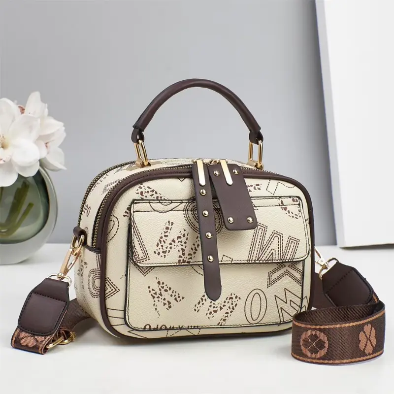 Fashion New Print Womens Shopping Tote Bags Women Shoulder Bag Casual Women's Handbag High-quality Ladies Small Square Bag women