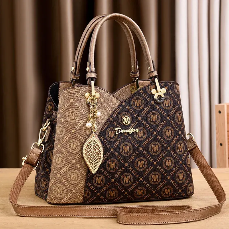 High Quality Luxury Women'S Handbag New Multifunctional Shoulder Bag Classic Retro Crossbody Bag Fashionable Printed Tote Bag