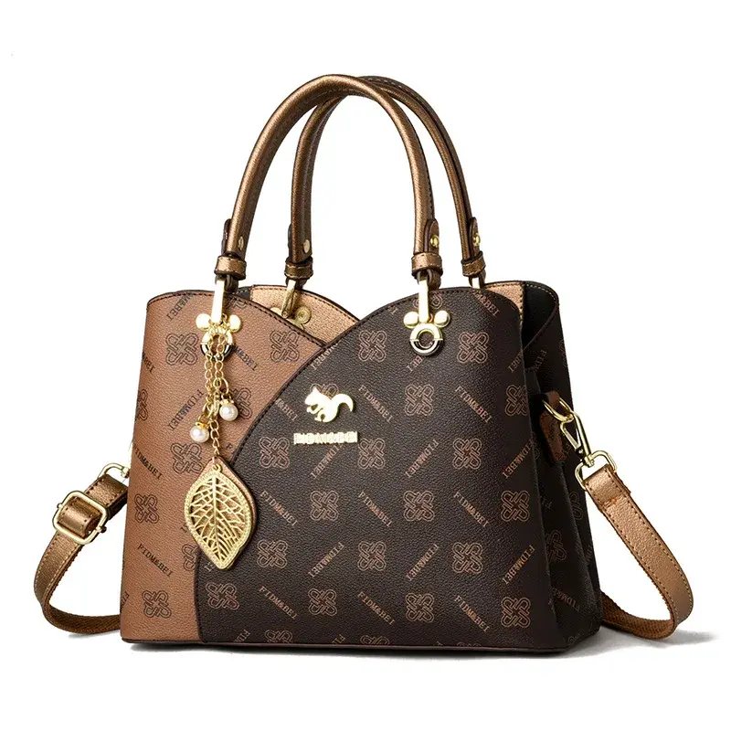 High Quality Luxury Women'S Handbag New Multifunctional Shoulder Bag Classic Retro Crossbody Bag Fashionable Printed Tote Bag