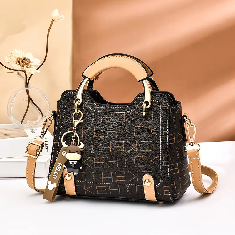 New Fashion Brand Printing Shoulder Bags Designer Small Square Bag Handbag Simple Texture Messenger Bag Designer Women's Bag