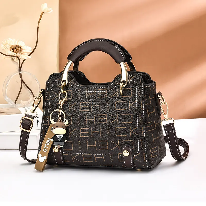 New Fashion Brand Printing Shoulder Bags Designer Small Square Bag Handbag Simple Texture Messenger Bag Designer Women's Bag