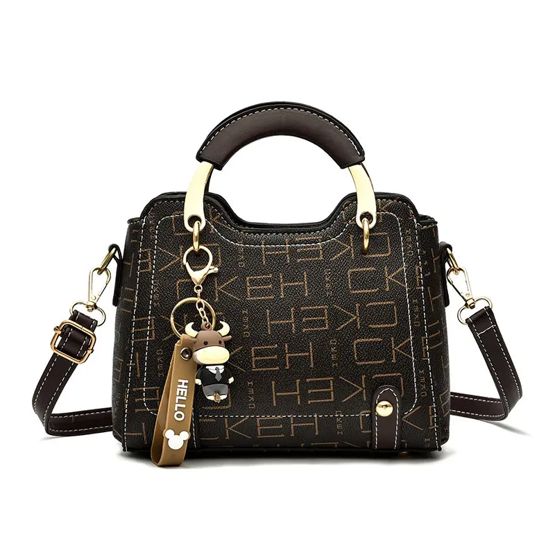 New Fashion Brand Printing Shoulder Bags Designer Small Square Bag Handbag Simple Texture Messenger Bag Designer Women's Bag