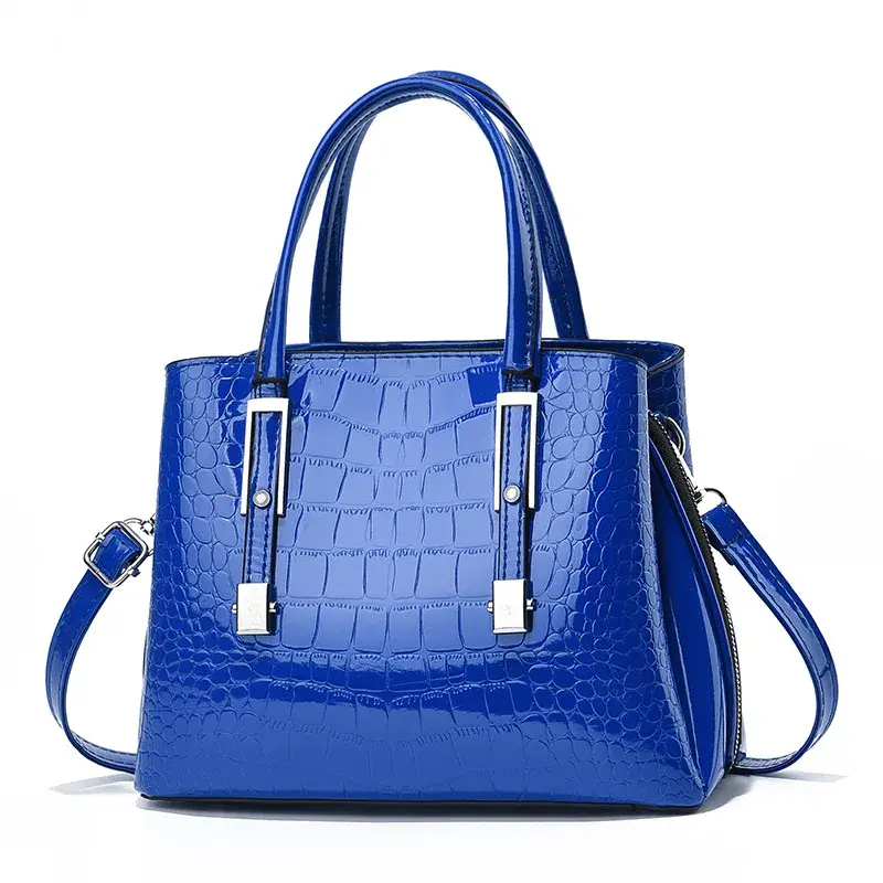 Fashionable Crocodile Pattern Women'S Handbag Classic Retro Crossbody Bag Large Capacity Casual Shoulder Bag Commuting Tote Bag