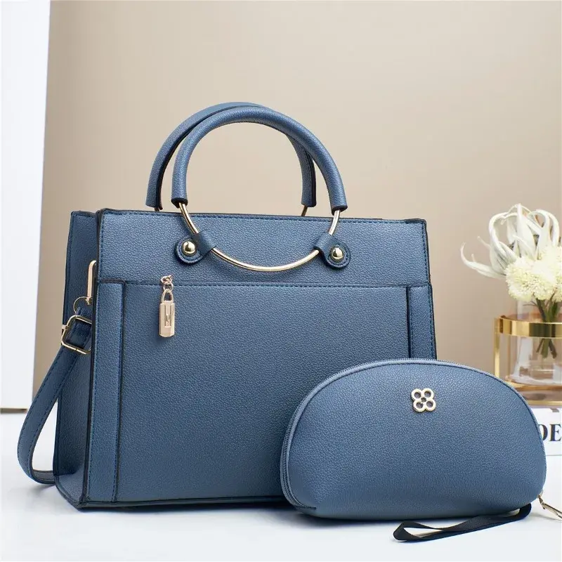 Vintage Large Capacity Tote Bag Women's Casual Handbag Shoulder Bag for Ladies Designer Commute Brand Purse Handbags