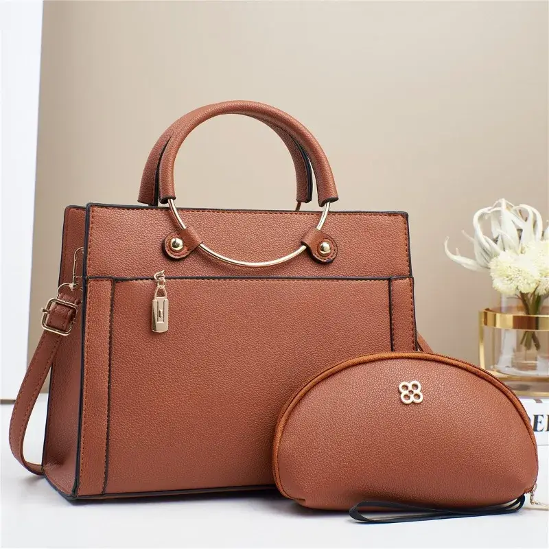 Vintage Large Capacity Tote Bag Women's Casual Handbag Shoulder Bag for Ladies Designer Commute Brand Purse Handbags