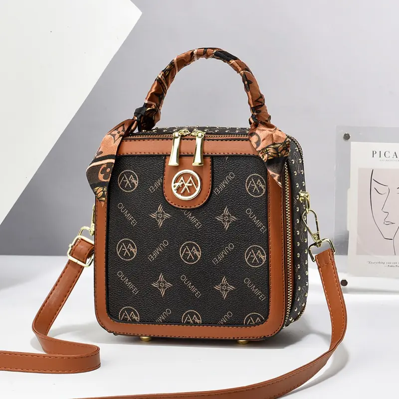 Women Bag Trend Fashion Print Female Shoulder Bag Minority Design Crossbody Bag Luxury Lady Square Bags Small Handbag Purses Sac