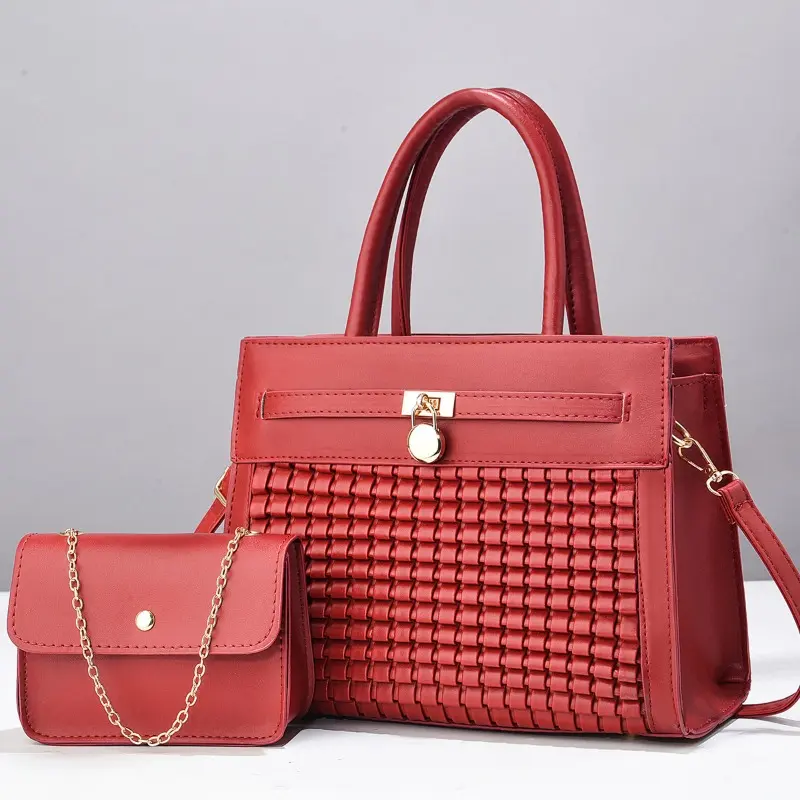 Vintage Pu Leather Big Casual Tote Women Bags High Quality Women's Handbags 3Piece Set Ladies Shoulder Crossbody Bag Sac