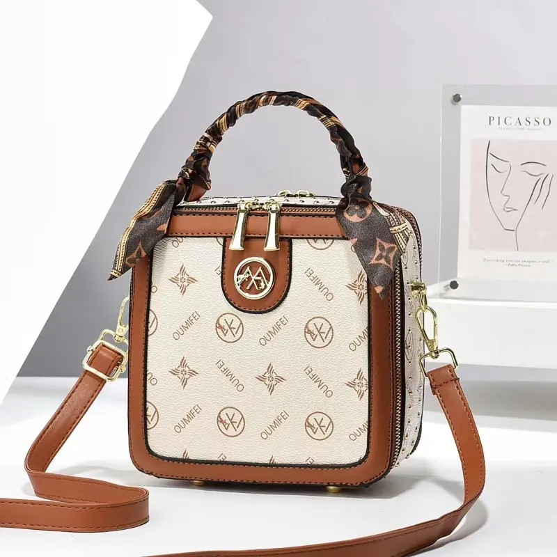 Women Bag Trend Fashion Print Female Shoulder Bag Minority Design Crossbody Bag Luxury Lady Square Bags Small Handbag Purses Sac