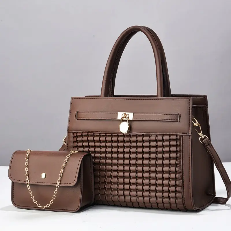 Vintage Pu Leather Big Casual Tote Women Bags High Quality Women's Handbags 3Piece Set Ladies Shoulder Crossbody Bag Sac
