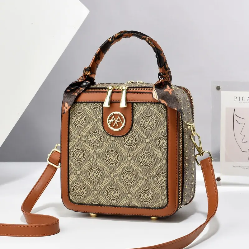 Women Bag Trend Fashion Print Female Shoulder Bag Minority Design Crossbody Bag Luxury Lady Square Bags Small Handbag Purses Sac