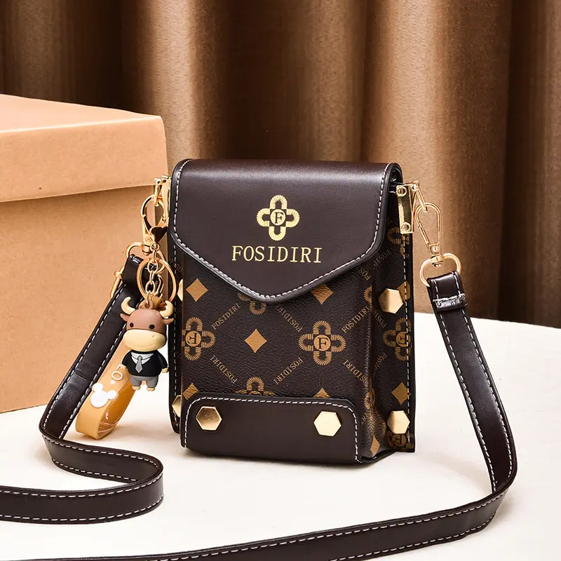 Women's Flip Shoulder Bags Fashion Crossbody Bags High Quality Ladies Messenger Bags Luxury Print Design Female Phone Bag