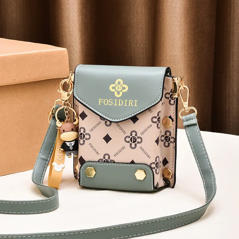 Women's Flip Shoulder Bags Fashion Crossbody Bags High Quality Ladies Messenger Bags Luxury Print Design Female Phone Bag