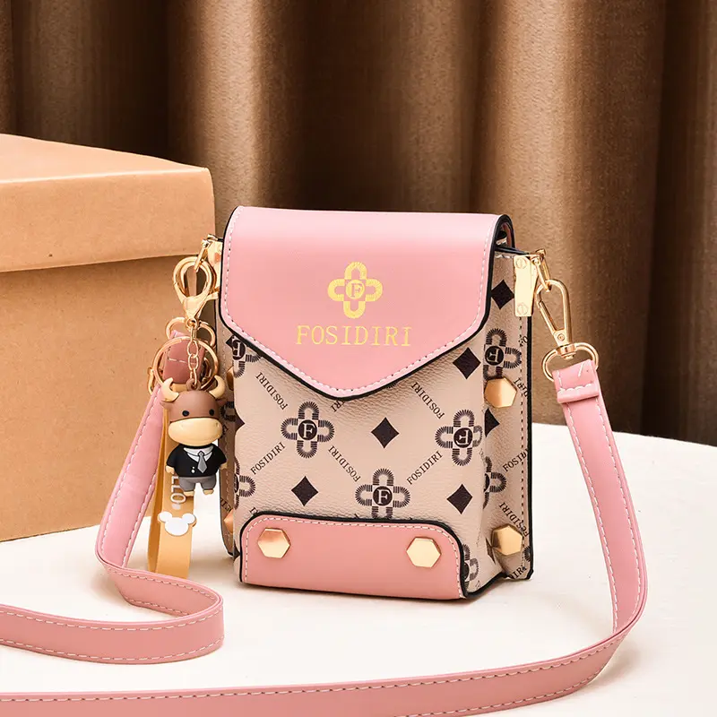 Women's Flip Shoulder Bags Fashion Crossbody Bags High Quality Ladies Messenger Bags Luxury Print Design Female Phone Bag
