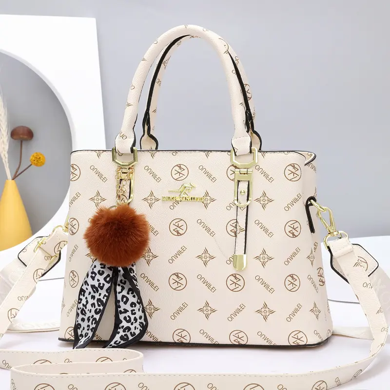 Trendy Ladies Elegant Handbag Leather Women's Top-handle Bag Ladies Luxury Designer Crossbody Bags Compartment Tote Bag