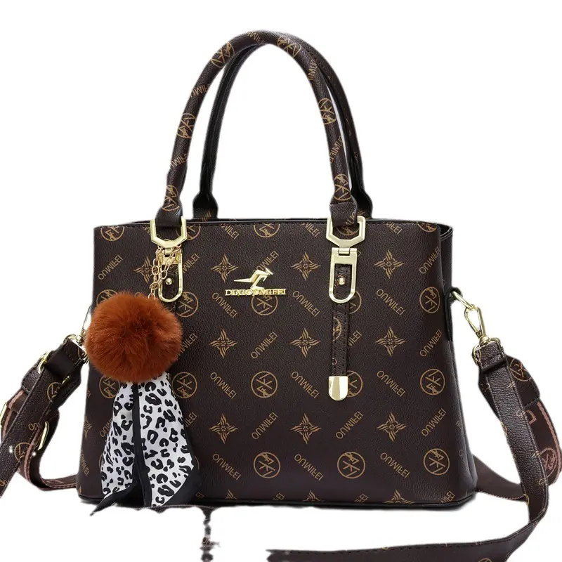 Trendy Ladies Elegant Handbag Leather Women's Top-handle Bag Ladies Luxury Designer Crossbody Bags Compartment Tote Bag