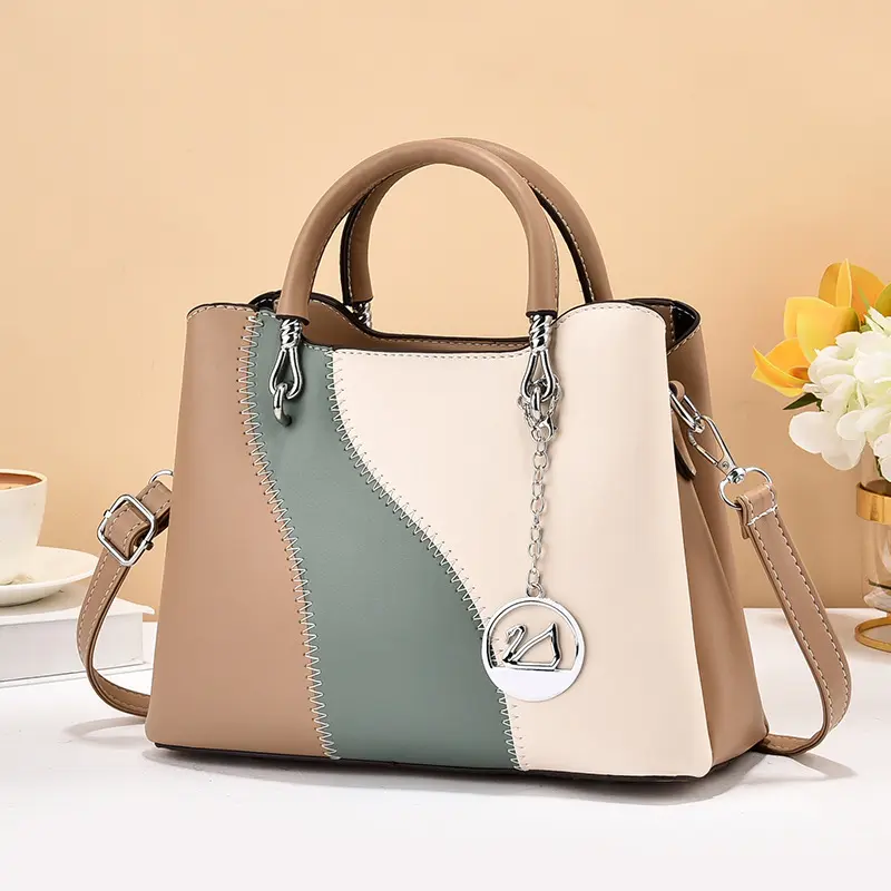 Fashion Hit Color Female Shoulder Bags for Women PU Leather Crossbody Messenger Bags 2025 New Square Women's Handbag Bolsos
