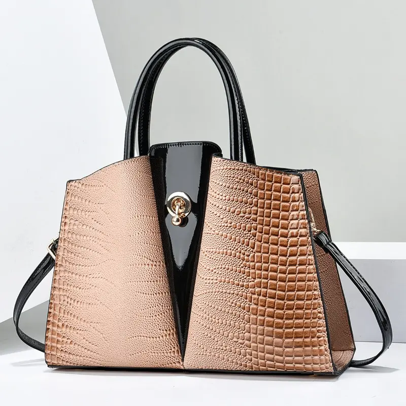2024 Fashion New Style Luxury Women's Handbag High Quality Female Crossbody Tote Bags Bright Leather Women  Casual Shoulder Bags