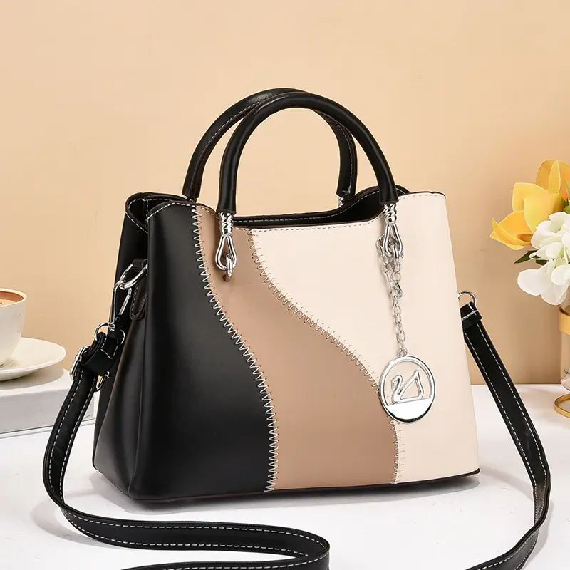 Fashion Hit Color Female Shoulder Bags for Women PU Leather Crossbody Messenger Bags 2025 New Square Women's Handbag Bolsos