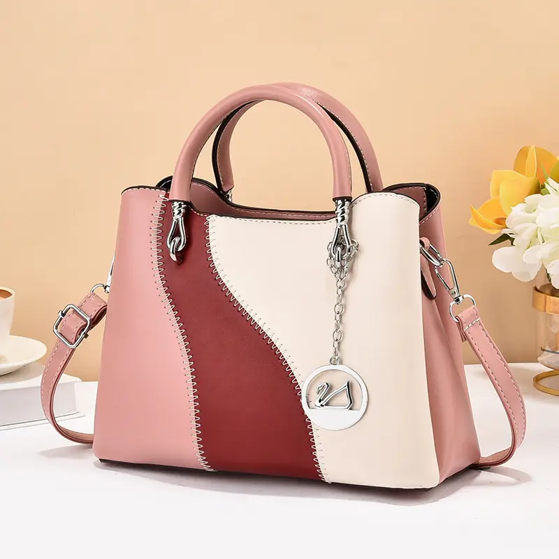 Fashion Hit Color Female Shoulder Bags for Women PU Leather Crossbody Messenger Bags 2025 New Square Women's Handbag Bolsos