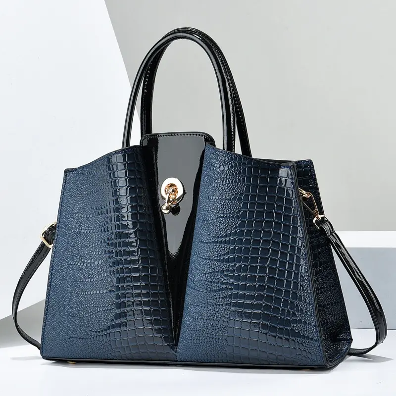 2024 Fashion New Style Luxury Women's Handbag High Quality Female Crossbody Tote Bags Bright Leather Women  Casual Shoulder Bags