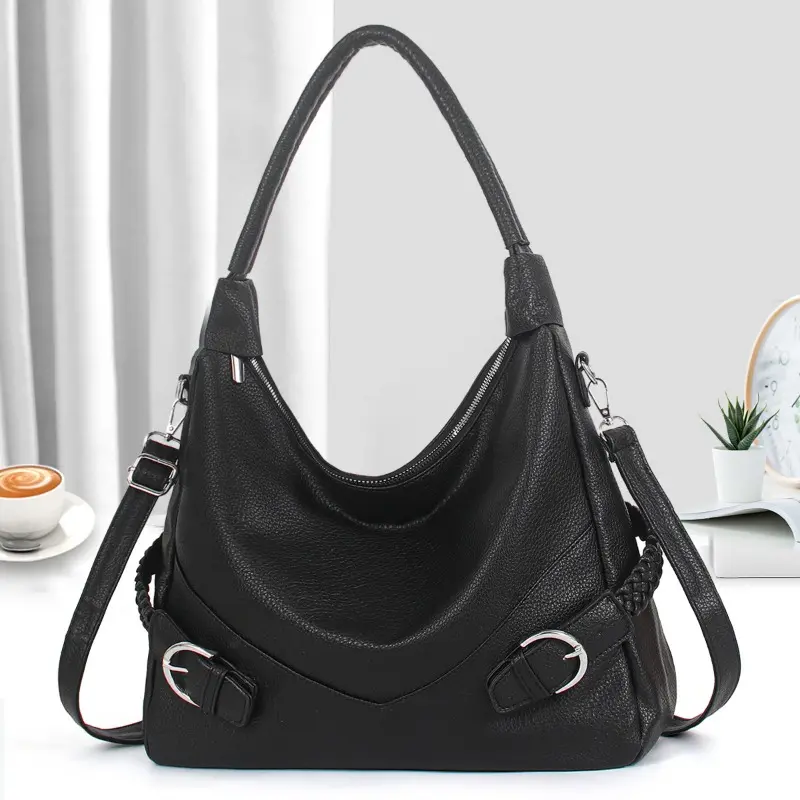 High Quality Soft Leather Trend Big Shoulder Crossbody Bags for Women Luxury Brand Designer Ladies Handbags Casual Tote Bags