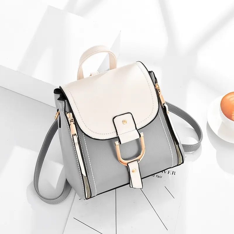 New Leather Women Backpack Ladies Shopping Travel Backpack Teenager School Bag Business Knapsack Luxury Brand Designerhandbag