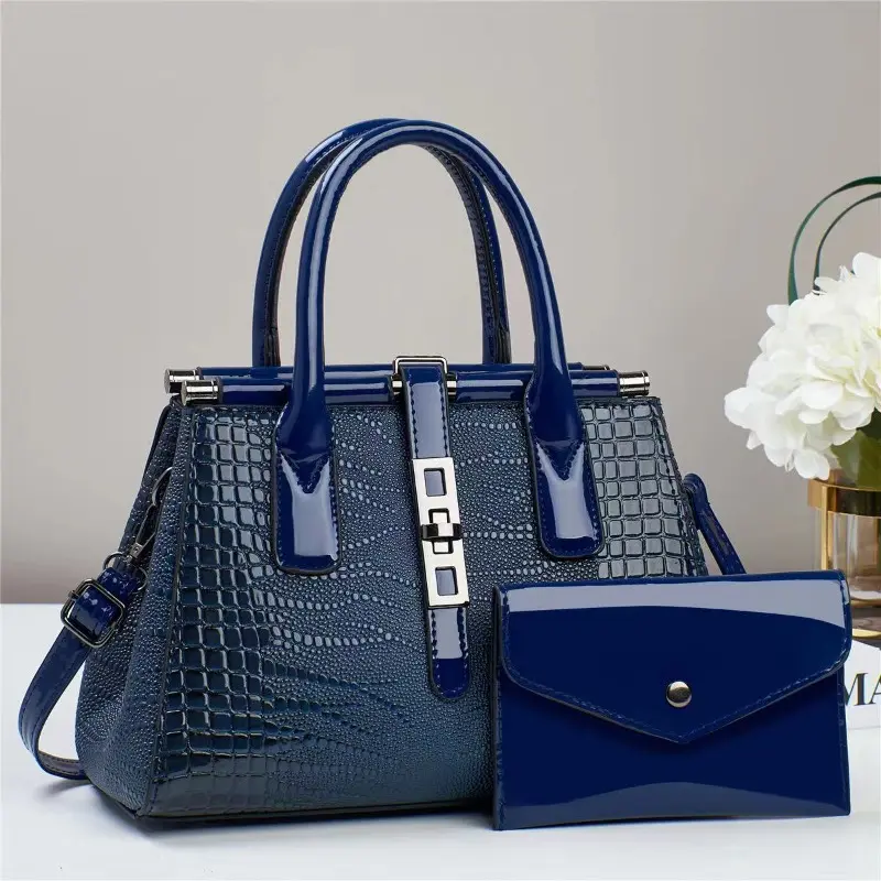 2 Piece Set Women's Bags High-quality Leather Tote Bag Handbags Leather Women's Messenger Bag Luxury Designer Shoulder Bag