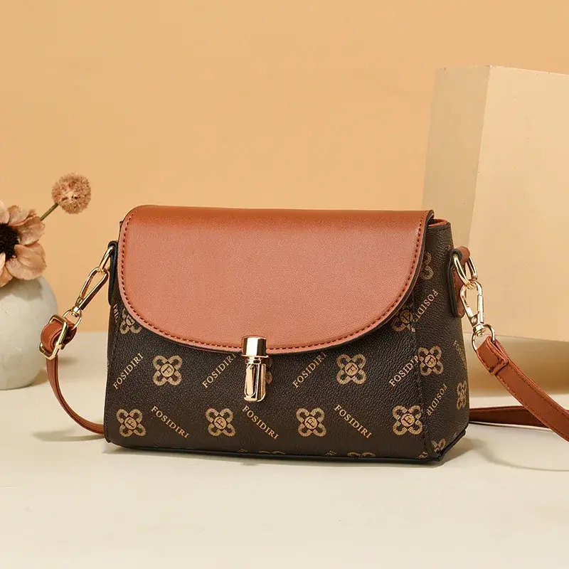 Classic Retro Women'S Small Square Bag Fashionable Printed Shoulder Bag Luxury Brand Designer Crossbody Bags Women Tote Bag