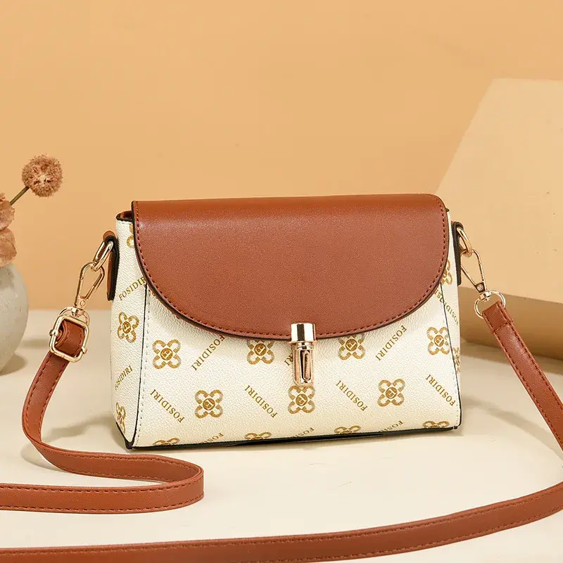Classic Retro Women'S Small Square Bag Fashionable Printed Shoulder Bag Luxury Brand Designer Crossbody Bags Women Tote Bag