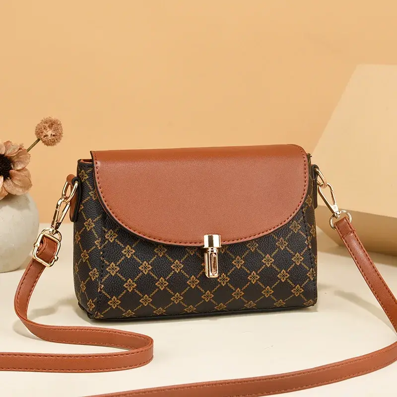 Classic Retro Women'S Small Square Bag Fashionable Printed Shoulder Bag Luxury Brand Designer Crossbody Bags Women Tote Bag