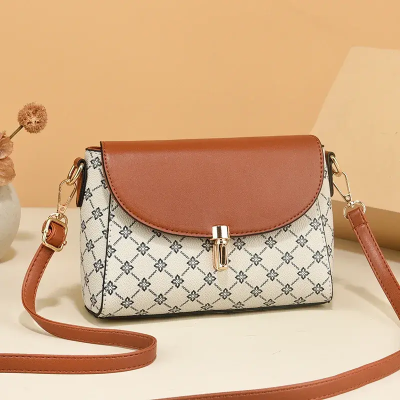 Classic Retro Women'S Small Square Bag Fashionable Printed Shoulder Bag Luxury Brand Designer Crossbody Bags Women Tote Bag