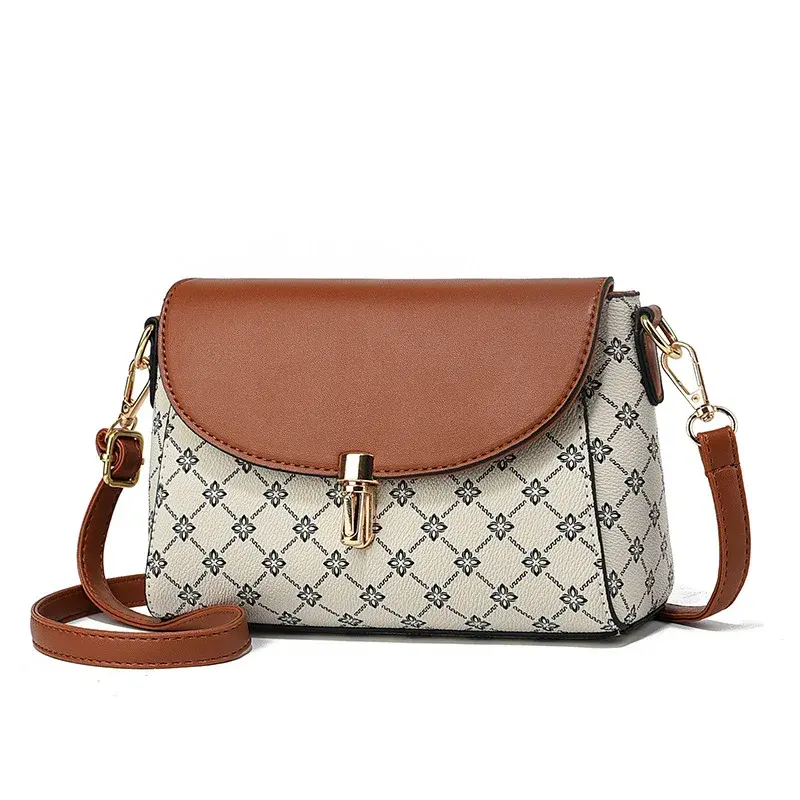 Classic Retro Women'S Small Square Bag Fashionable Printed Shoulder Bag Luxury Brand Designer Crossbody Bags Women Tote Bag