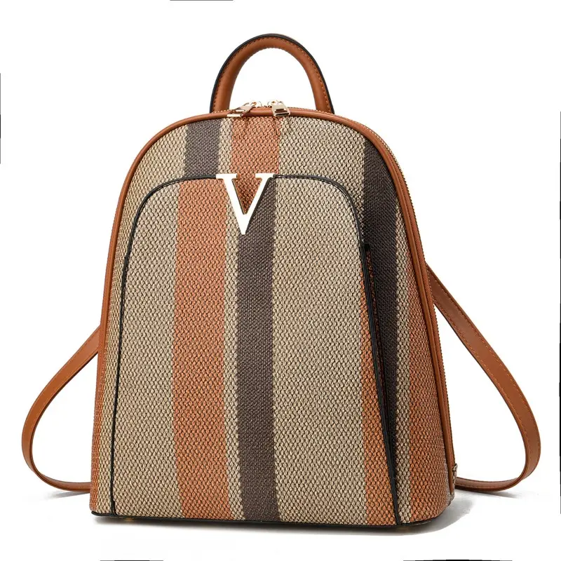 Fashon New Backpack for Women 2025 New Large Capacity Soft Leather Student Backpack Outdoor Travel School Bag for Women