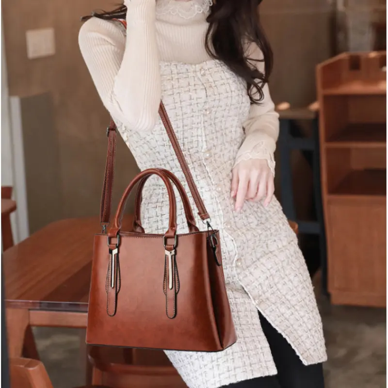 Fashion New Ladies Messenger Bag Luxury Designer Brand Shoulder Bag for Female Soft PU Leather Women's Purses and Handbags