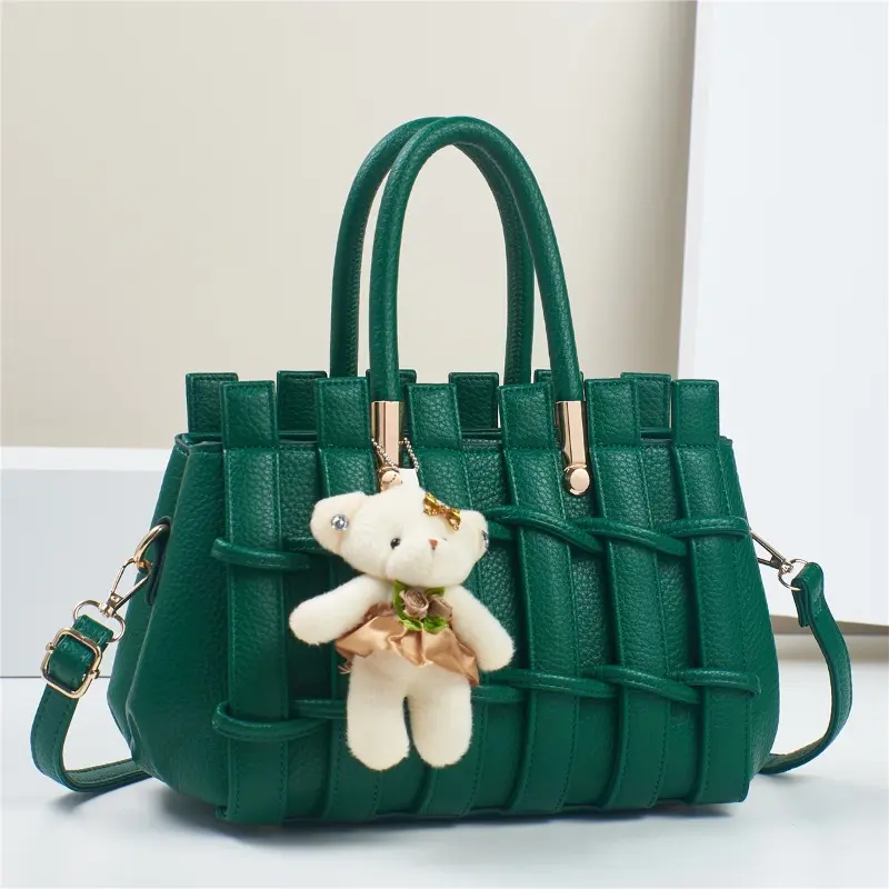 Quality Women's Bag 2025 New Large Capacity Women's Crossbody Bags Fashion Handmade Woven Handbag Luxury Design Shoulder Bag