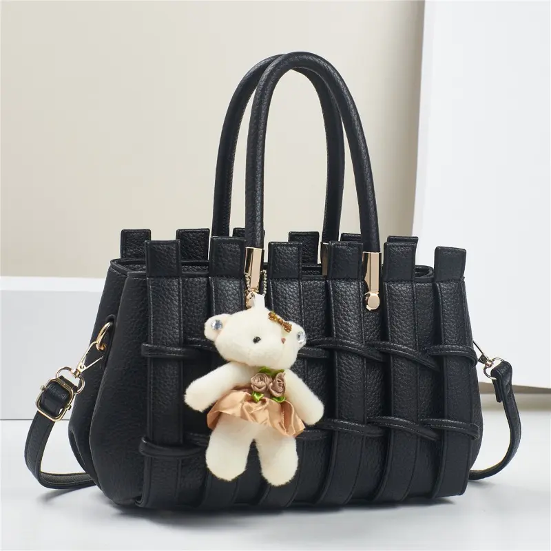 Quality Women's Bag 2025 New Large Capacity Women's Crossbody Bags Fashion Handmade Woven Handbag Luxury Design Shoulder Bag