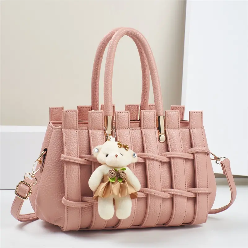 Quality Women's Bag 2025 New Large Capacity Women's Crossbody Bags Fashion Handmade Woven Handbag Luxury Design Shoulder Bag