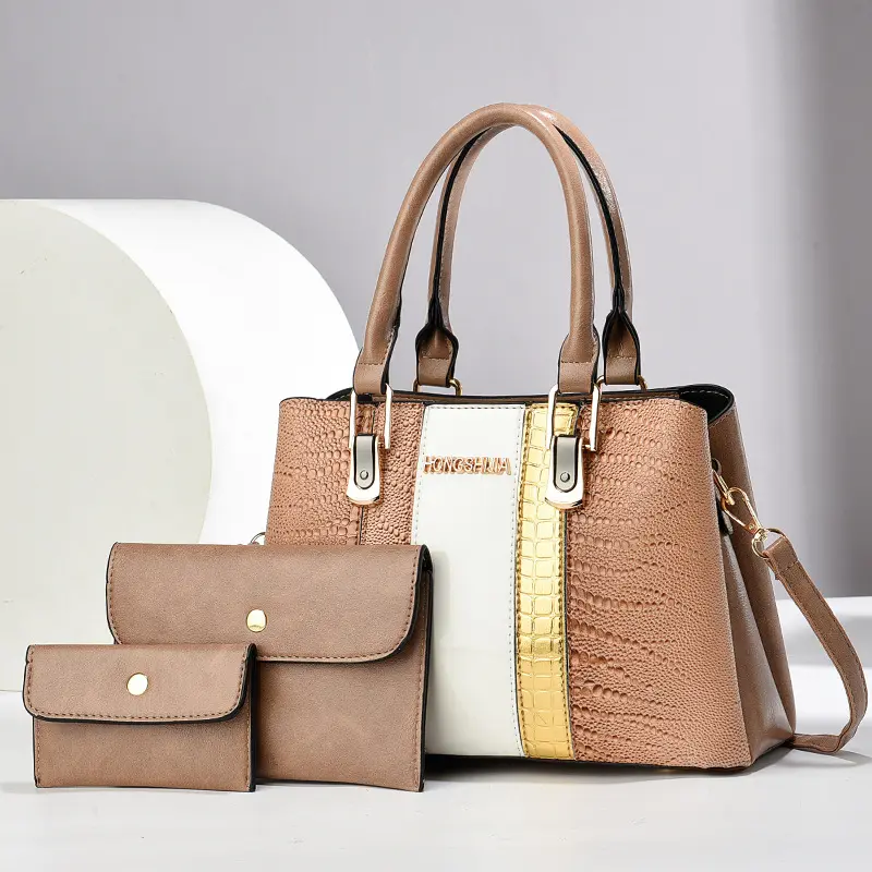 Vintage High Quality 3Piece Set Shoulder Bag Luxury Women Designer Handbag and Purse Ladies Shopper Tote Bags Bolsas De Mujer