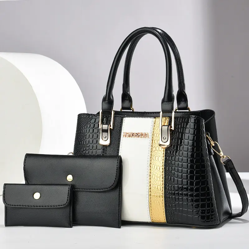 Vintage High Quality 3Piece Set Shoulder Bag Luxury Women Designer Handbag and Purse Ladies Shopper Tote Bags Bolsas De Mujer